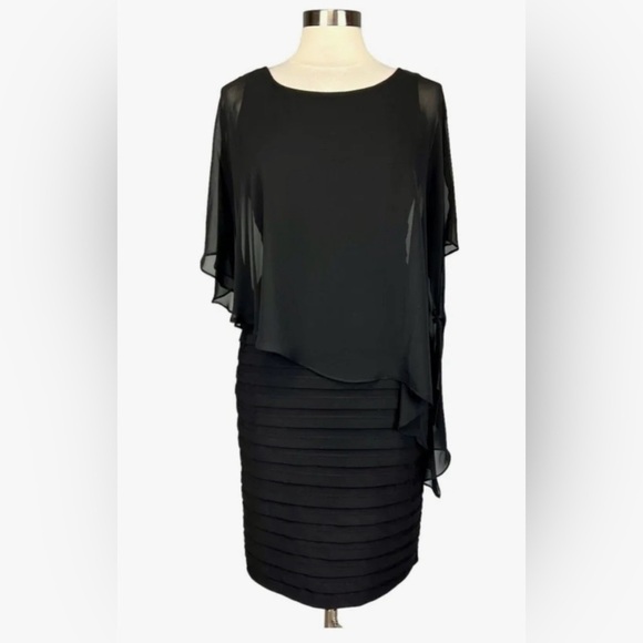 Adrianna Papell Black Diva Plus Dress - Picture 4 of 7